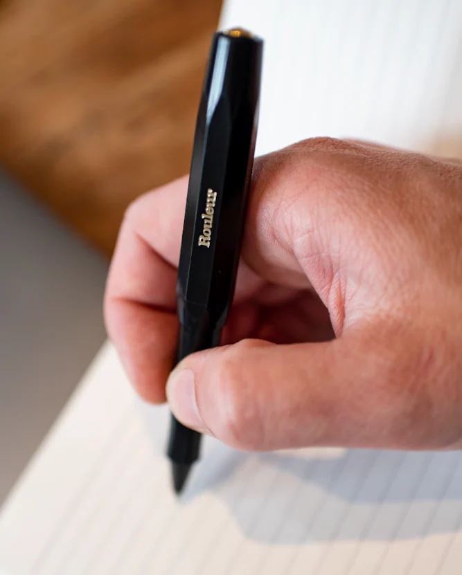 Rouleur x Kaweco Rollerball Pen - Black + Gold foil logo - Image 3