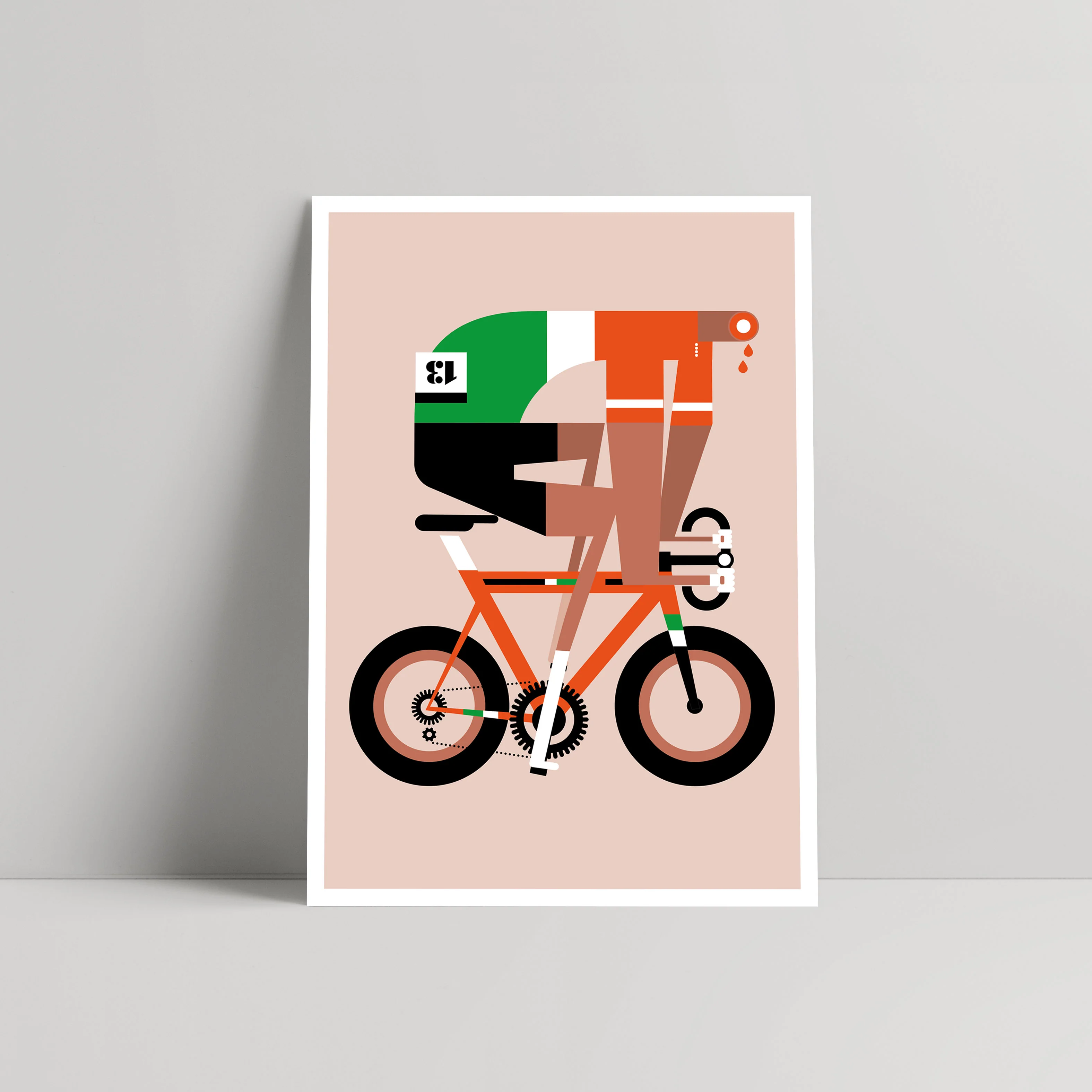 The Headless Cyclist - Art print - Mick Marston